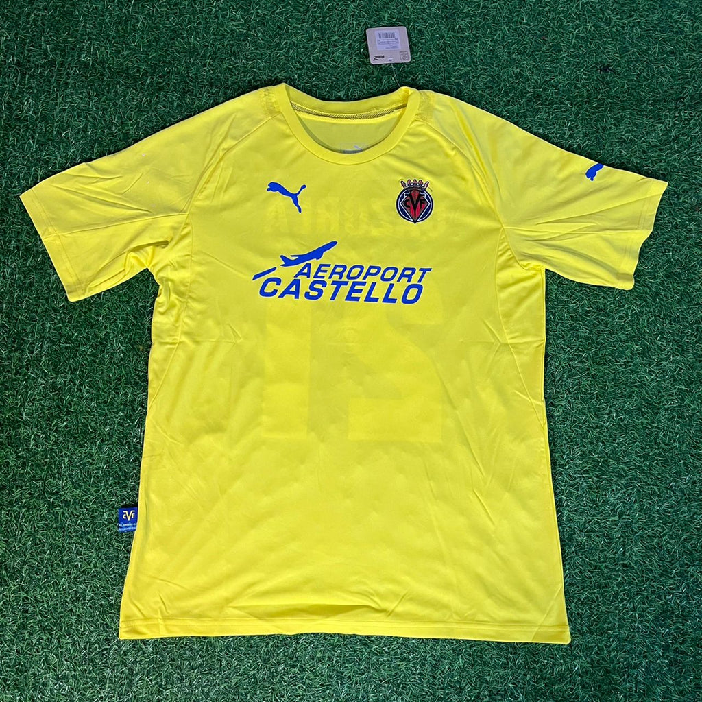 Diego Forlan 5 – Villarreal 2009–2010 Retro Home Kit Jersey – | | – Front View
