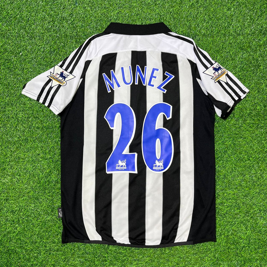 Santiago Munez Goal Kit Newcastle United Retro Football Jersey – Back View