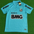 Santos FC 2011 2012 Retro Blue Green Turquoise Jersey – Back View