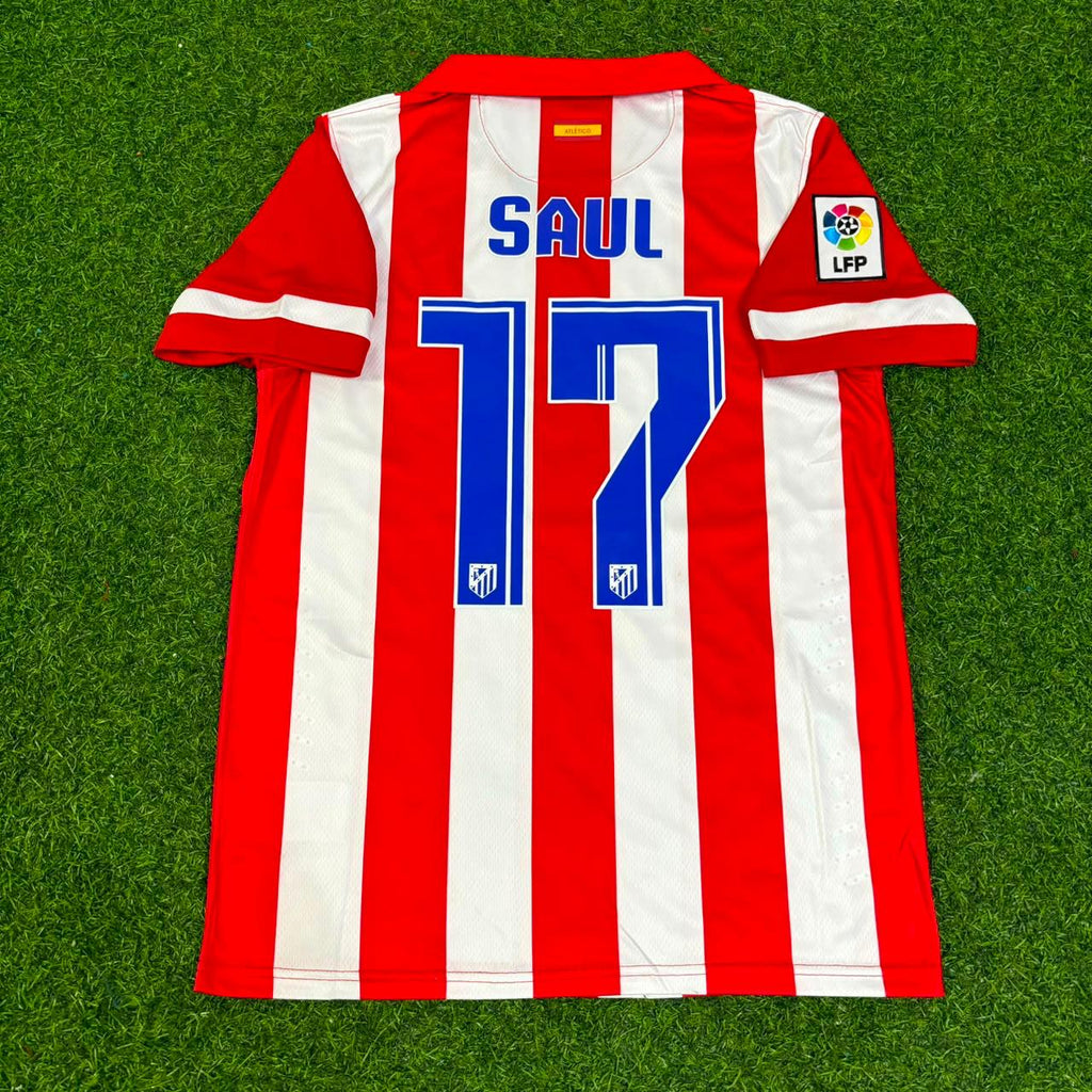 Atlético Madrid Home 2014/15 Retro Kit Jersey – Saul Niguez 17 – Back View