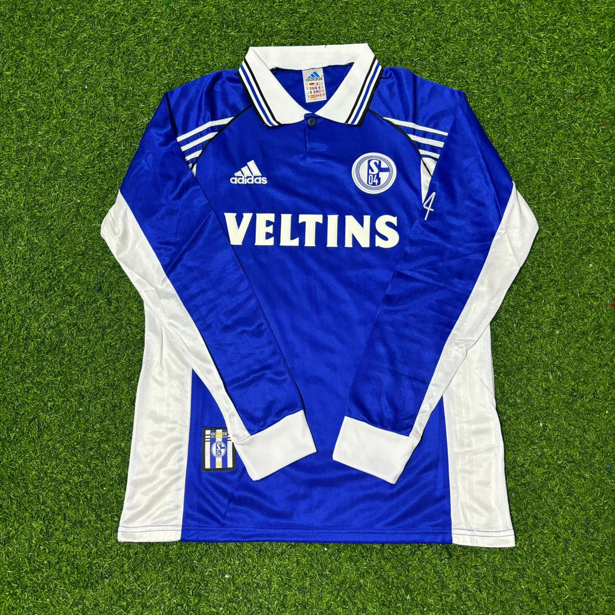 1998/00 Schalke 04 Langarm Retro Fussballtrikot Jersey – Detailed View