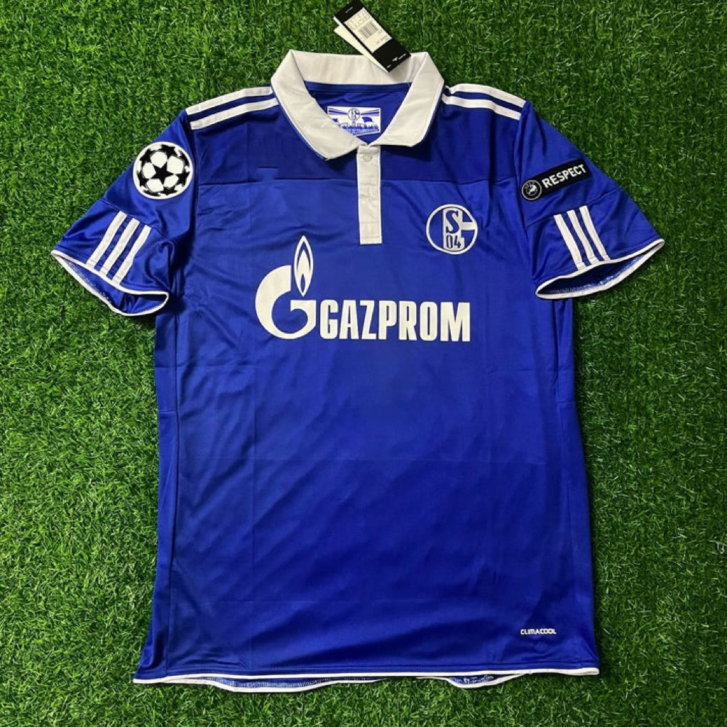 Schalke 04 Season 2010- 11 Retro Champions League Football Jersey – Front View