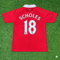 Manchester United 2010/2011 Retro Home Football Jersey – Paul Scholes – Back View