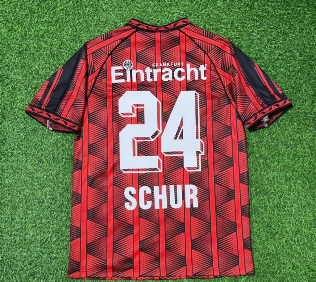 Alexander Schur Eintracht Frankfurt Retro Fußballtrikot Jersey – Back View