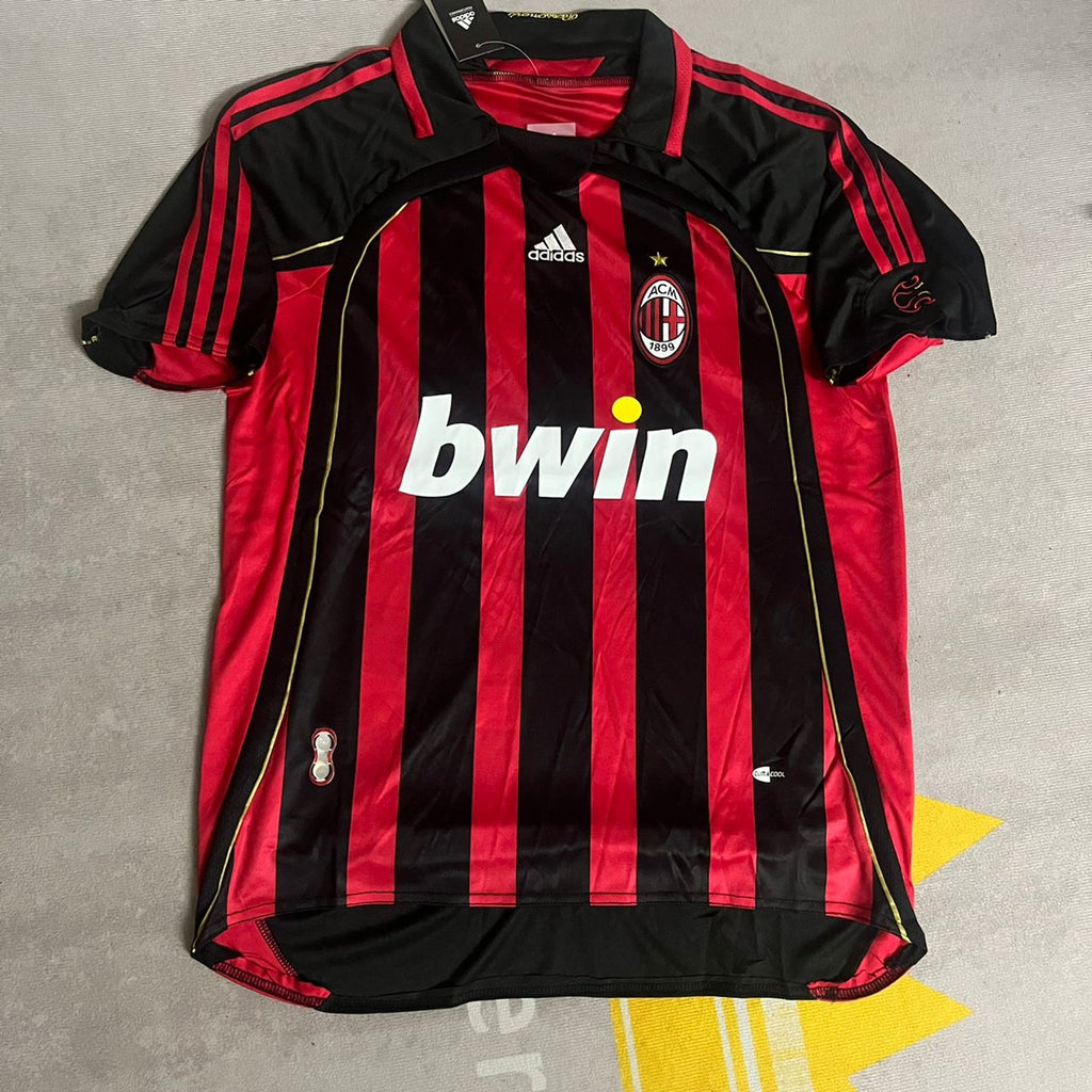 Clarence Seedorf 10 – AC Milan 2008-2009 Home Gold Printing Retro Kit Jersey – | | – 7