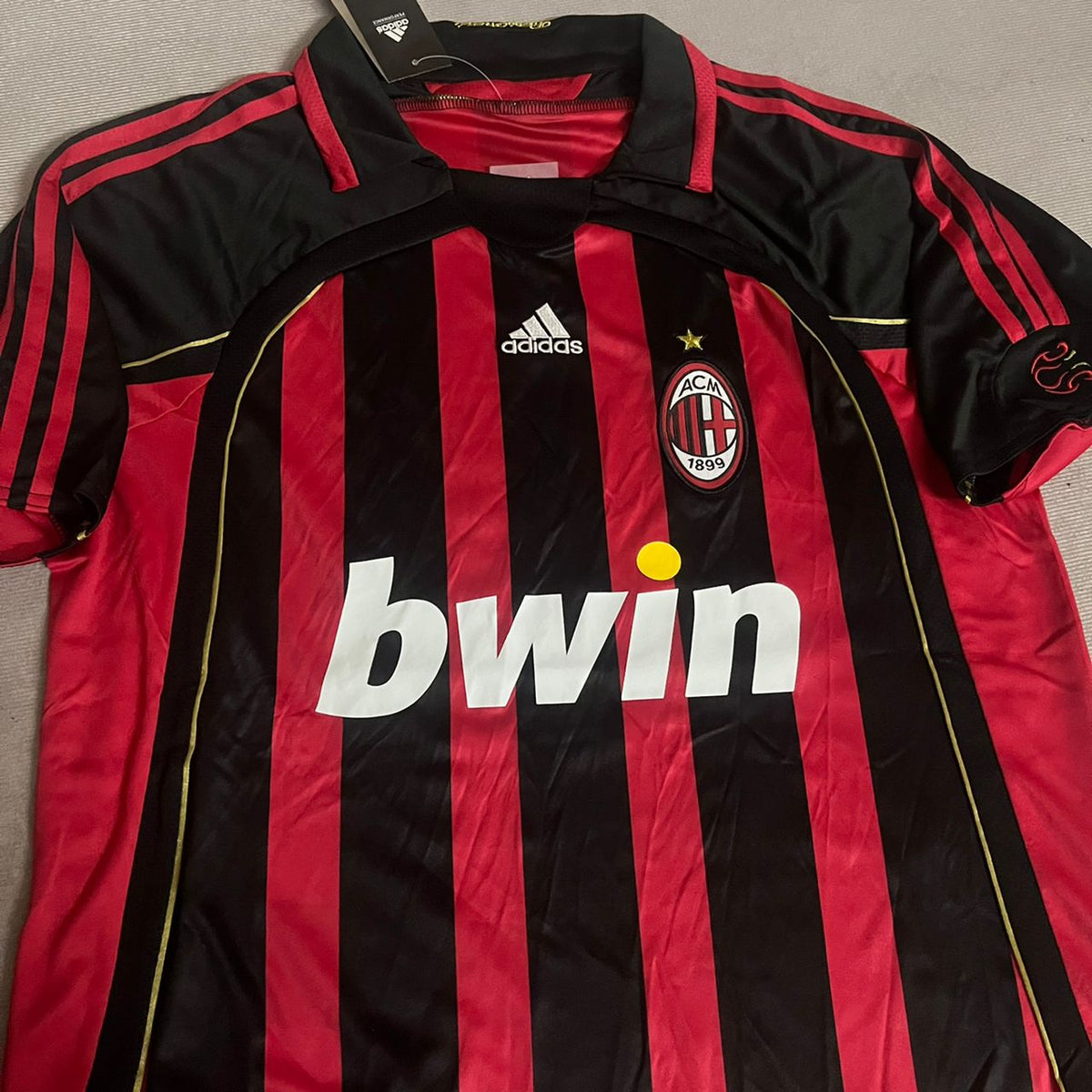 Clarence Seedorf 10 – AC Milan 2008-2009 Home Gold Printing Retro Kit Jersey – | | – Detailed View