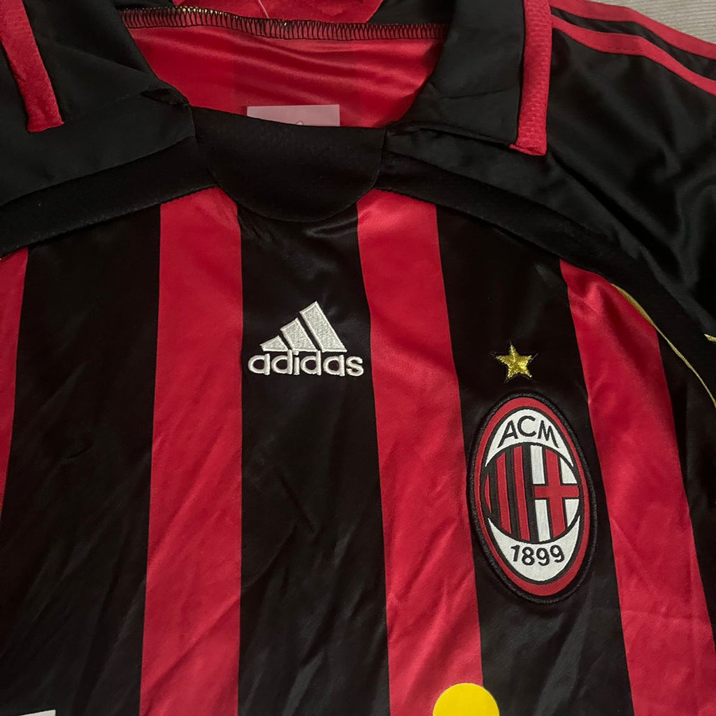 Clarence Seedorf 10 – AC Milan 2008-2009 Home Gold Printing Retro Kit Jersey – | | – 5