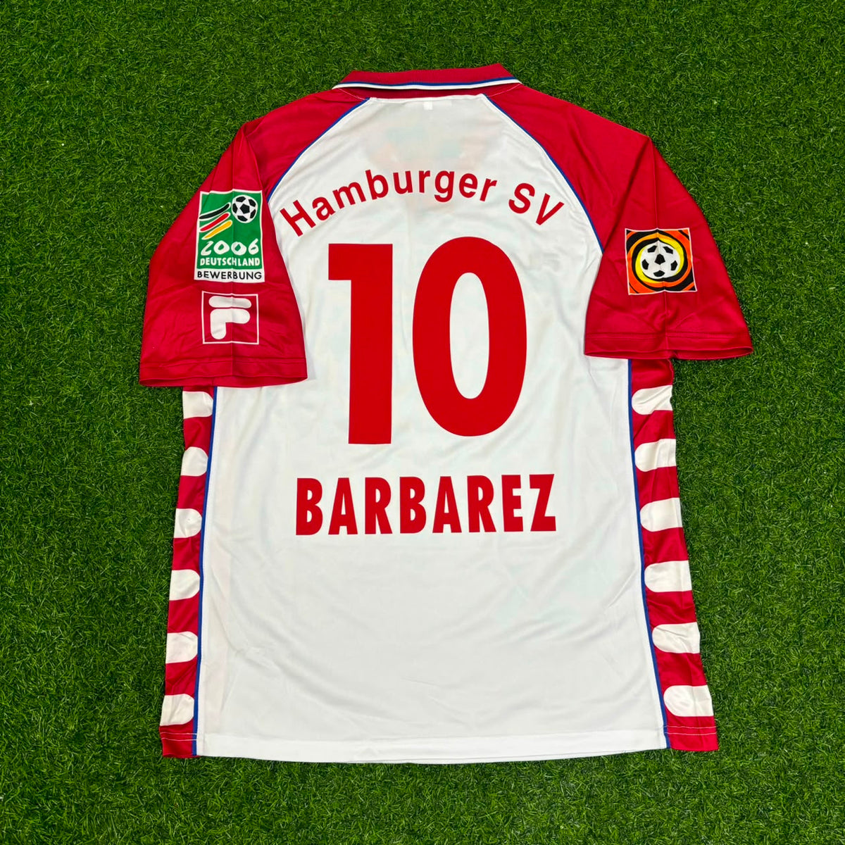 Sergej Barbarez #10 Hamburger SV Heim Retro – Back View