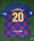 2019/20 Sergi Roberto Barcelona Home Retro Football Jersey – Back View