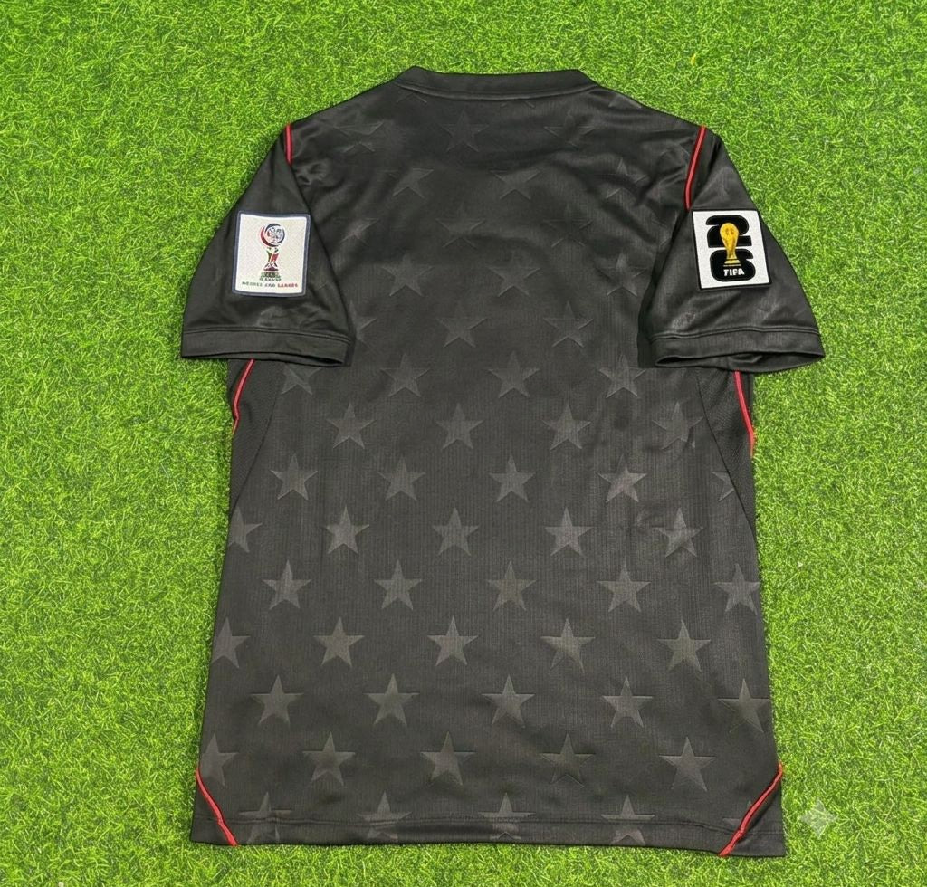 USA 2026 World Cup Black Football Jersey – Front View