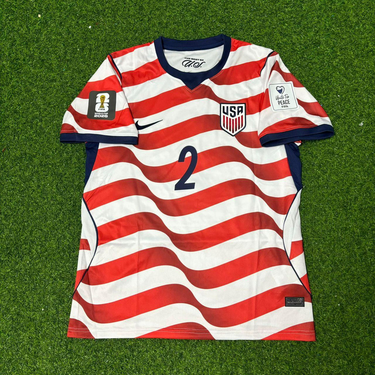 USA 2026 World Cup Home Football Jersey – Sergiño Dest #2 – Front View