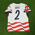 USA 2026 World Cup Home Football Jersey – Sergiño Dest #2 – Back View