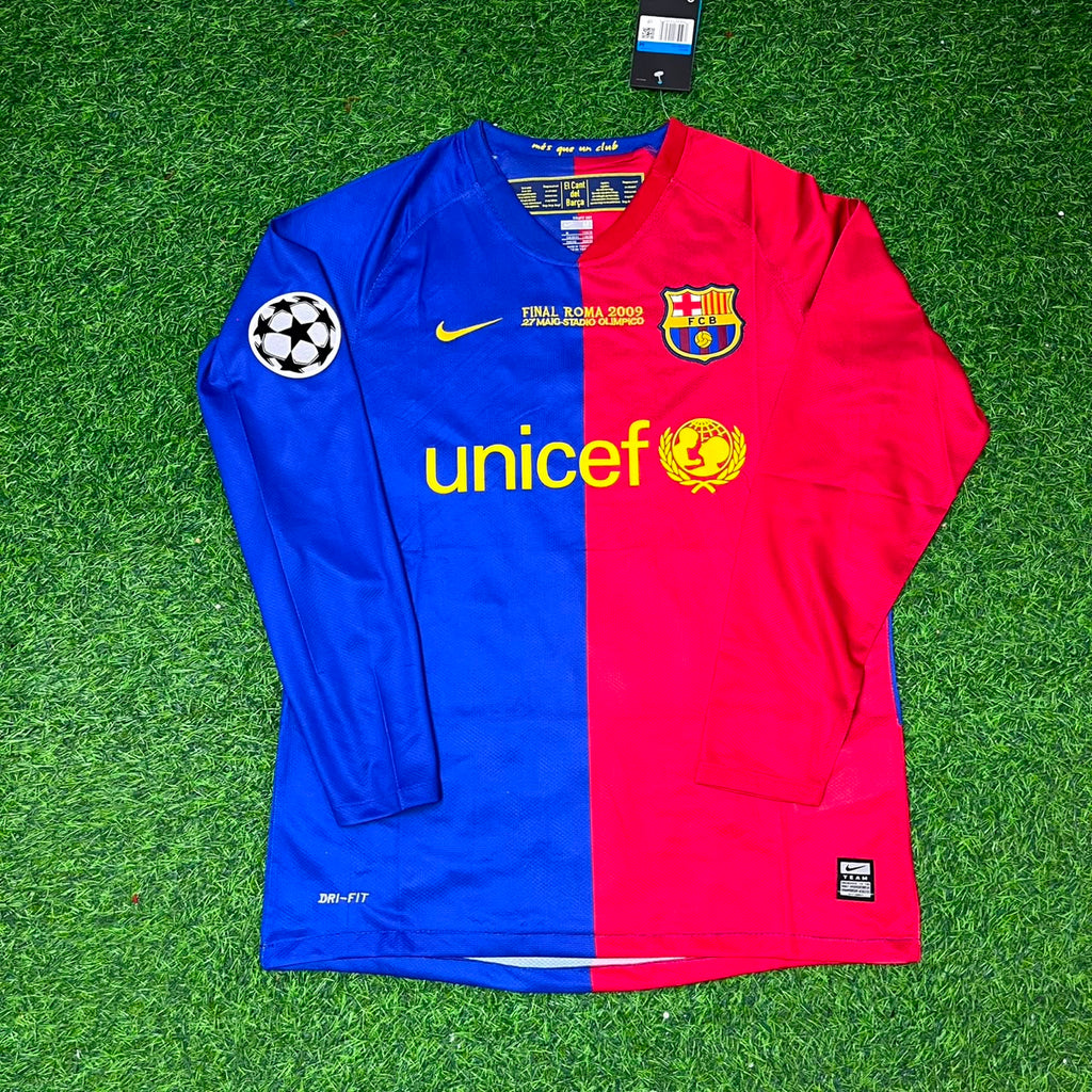 Barcelona 2009 Champions League Final Retro Jersey – Sergio Busquets – Front View