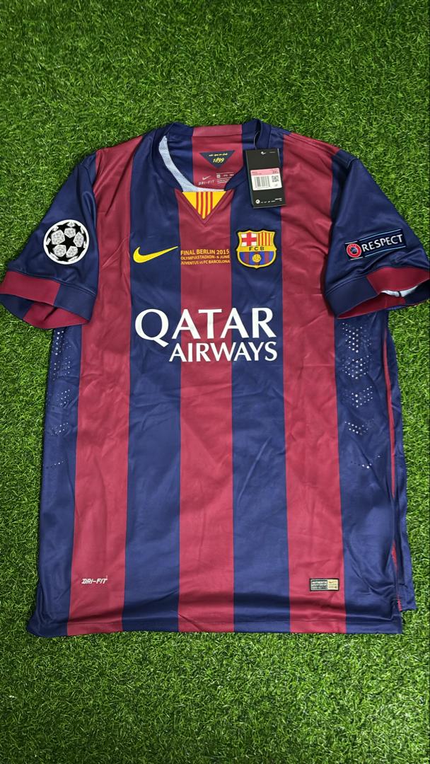 2015 Sergio Busquets Barcelona Champions League Final Retro Football Jersey – 4