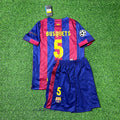 Barcelona 2015 Final Home Kids Football Kit – Sergio Busquets – Back View