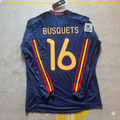 2010 Spain World Cup Sergio Busquets - Final Retro Football Jersey – Back View