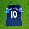 Sergio Kun Aguero 10- Manchester City 2016 2017 Season Retro Jersey – Back View
