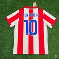 Sergio Kun Agüero Atletico de Madrid Retro Football Jersey Shirt – Back View