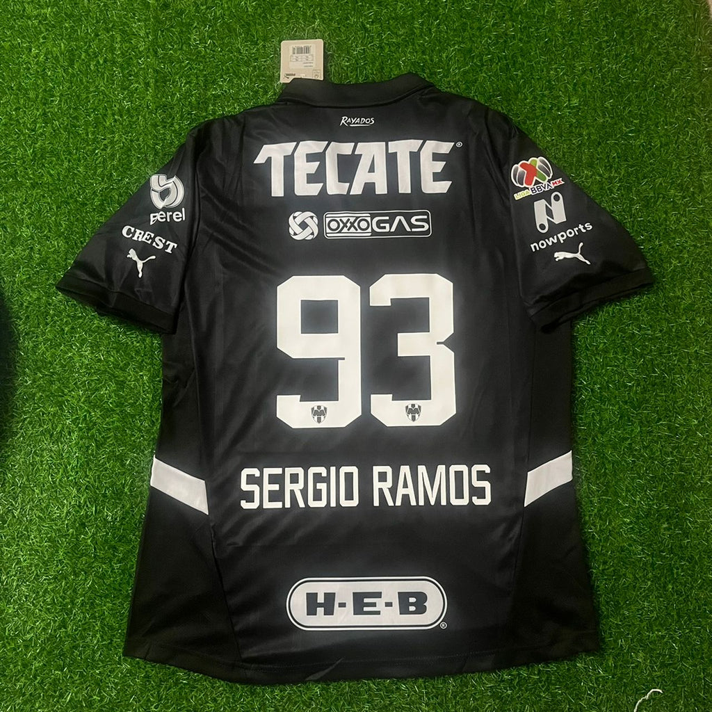 Sergio Ramos Monterrey Black Jersey – Detailed View