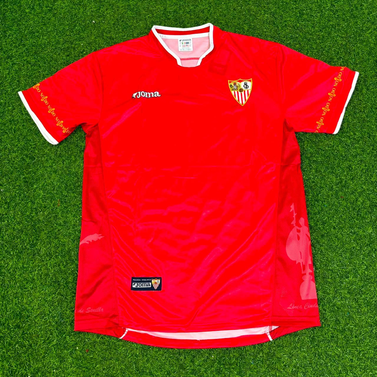Diego Armando Maradona Sevilla Red Home Special Retro Football Jersey – Front View