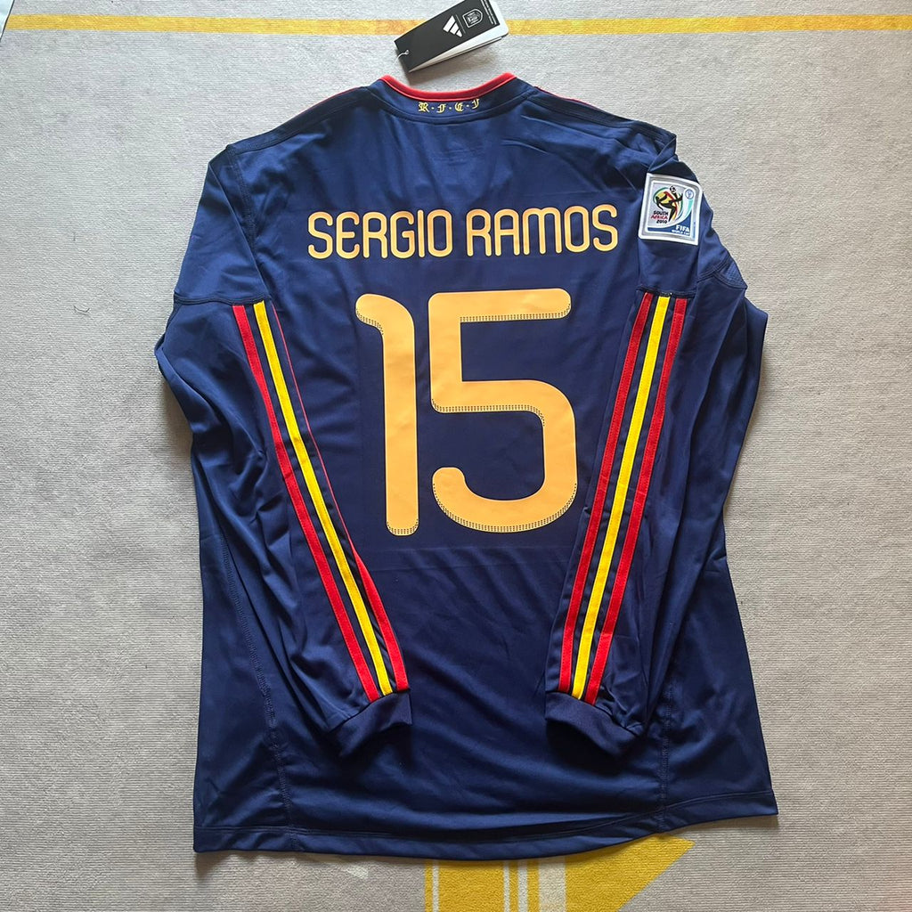 Sergio Ramos - Spain 2010 World Cup Final Retro Jersey – 4