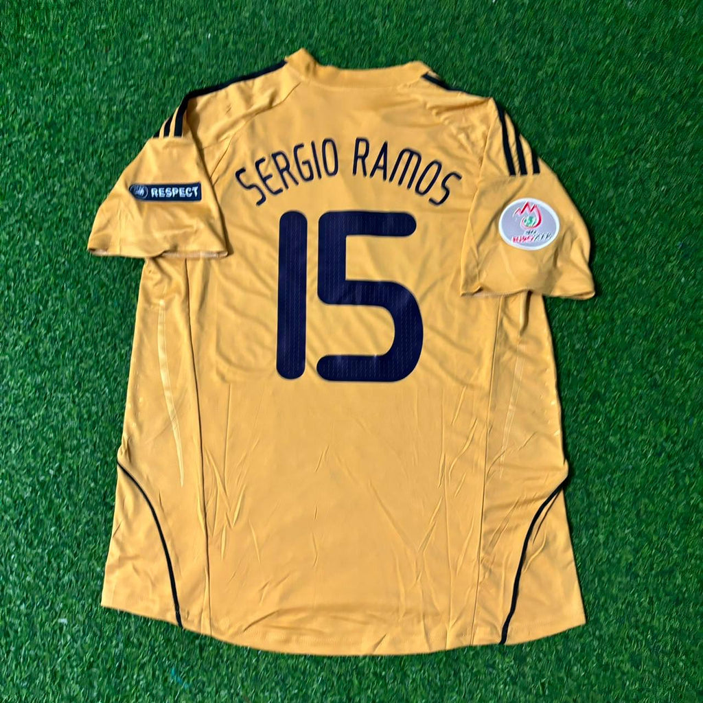 Spain EURO 2008 Retro Football Jersey – Sergio Ramos 15- – Back View