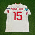 Spain EURO 2012 Final Retro Football Jersey – Sergio Ramos – Back View