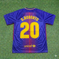 Barcelona 2017/2018 Season Football Jersey – Sergio Roberto 20- – Back View