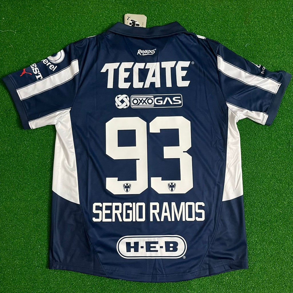 Sergio Ramos Monterrey Home Soccer Jersey Tirkot – Back View