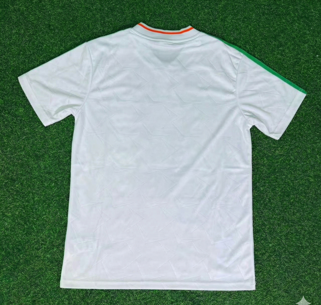 Ireland White Legendary Anniversary Retro Football Jersey Collection – Front View