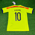 Shinji Kagawa Japan 2014 World Cup Yellow Away Retro Jersey – Back View