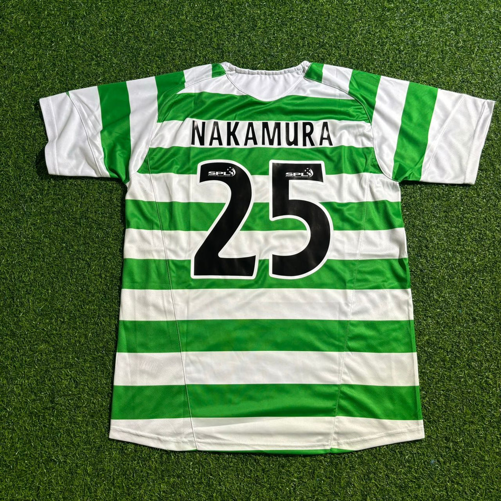 2005/07 Shunsuke Nakamura Celtic Retro Home Football Jersey – Back View