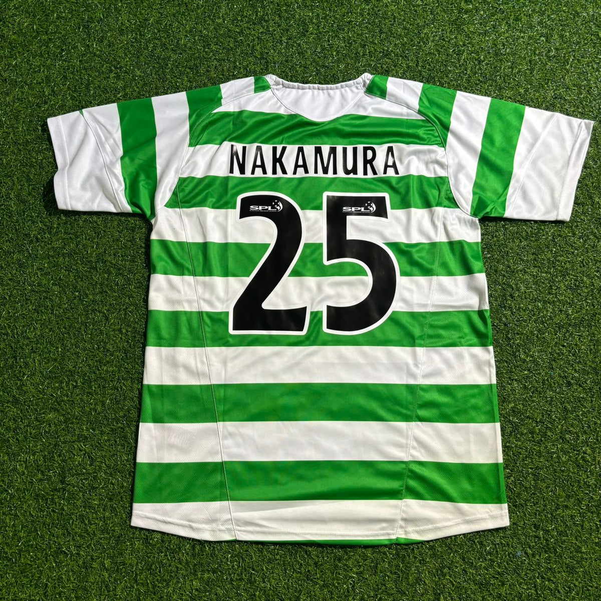 2005/07 Shunsuke Nakamura Celtic Retro Home Football Jersey – Back View