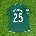 Shunsuke Nakamura #25 Celtic 2007 2008 Home Retro Jersey – Back View