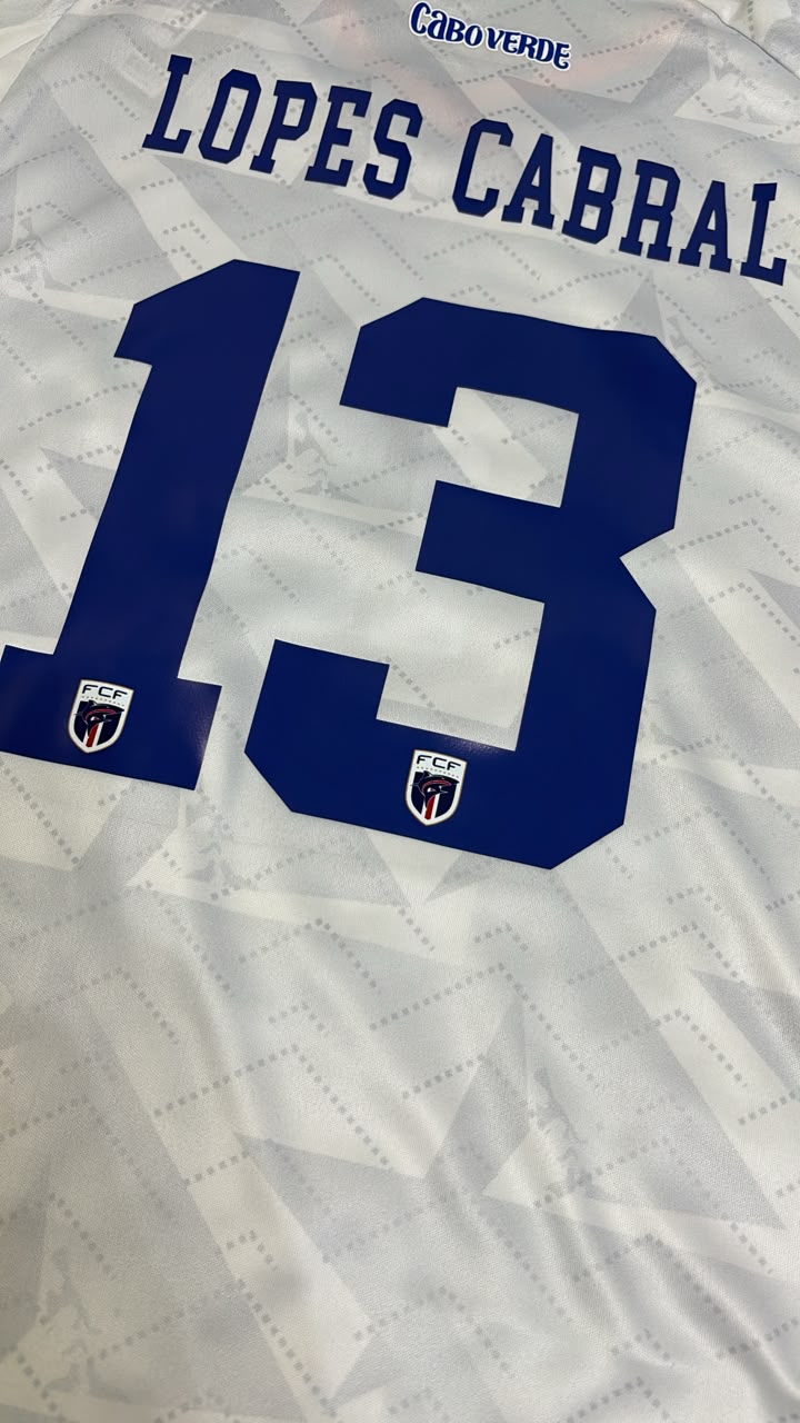 Sidny Lopes Cabral Cape Verde 2026 World Cup Away White Football Jersey – Detailed View