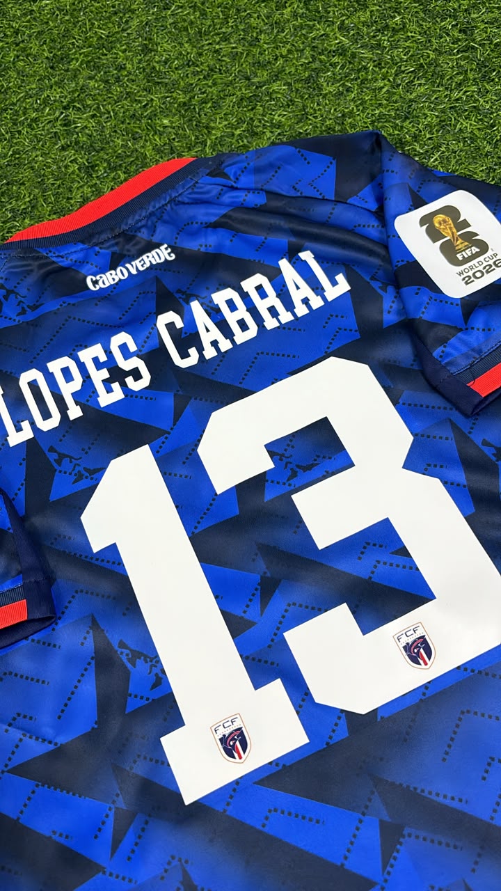 Sidny Lopes Cabral Cape Verde World Cup 2026 Home Football Jersey Shirt – Detailed View