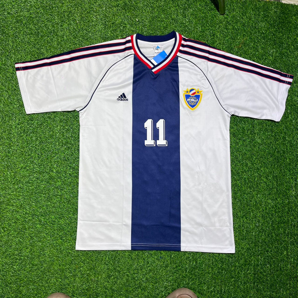 Sinisa Mihajlovic Yugoslavia Retro Black Kit Jersey – Front View