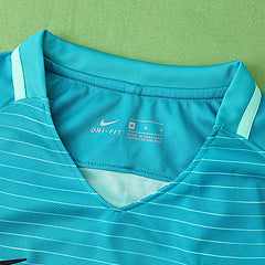 Barcelona 15/16 Blue Retro Football Jersey – Detailed View