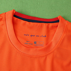 2012/13 Barcelona Orange Retro Jersey – | | Football Jersey – Andres Iniesta 8 – Detailed View