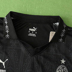 23/24 AC Milan Black Jersey – Detailed View