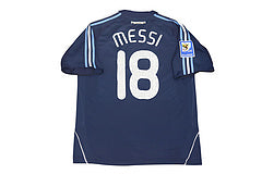 Lionel Messi 2008 Retro Argentina Black Jersey – Back View