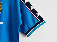 1998 Manchester City Retro brother sponsor Blue Retro Football Jersey – 4