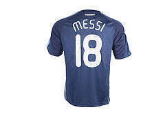 Lionel Messi 2008 Retro Argentina Black Jersey – Detailed View