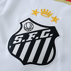 Neymar Jr 10 Santos Home White Retro Football Jersey – 7