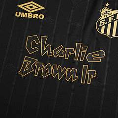 Santos FC Charlie Brown Black Vintage Special Edition Neymar Jr. Football Jersey – 9