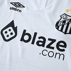 Neymar Jr 10 Santos Home White Retro Football Jersey – 8