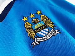 1998 Manchester City Retro brother sponsor Blue Retro Football Jersey – Detailed View