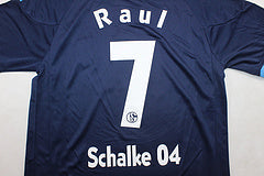 Schalke 04 Raul Gonzalez 2010-12 Season Retro Football Jersey – Detailed View