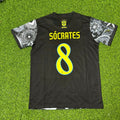 Brazil Iconic Retro Football Jersey – Sócrates – Back View