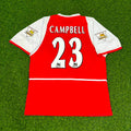 Arsenal 2002/03 EPL Patch Home Retro Football Jersey – Sol Campbell 23 – Back View